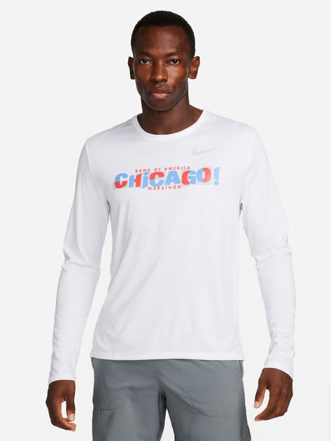 Chicago Bears Nike Dri-Fit Cotton Long Sleeve Raglan T-Shirt - Mens