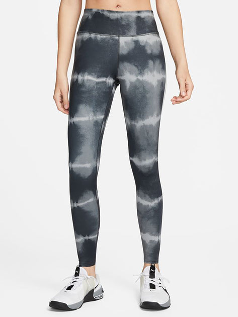 Women's Nike One Luxe Aurora Mid-Rise 7/8 Marbled Leggings Printed