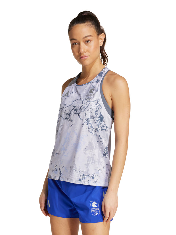 Adidas Women's Boston Marathon® 2025 Allover Print Tank Top