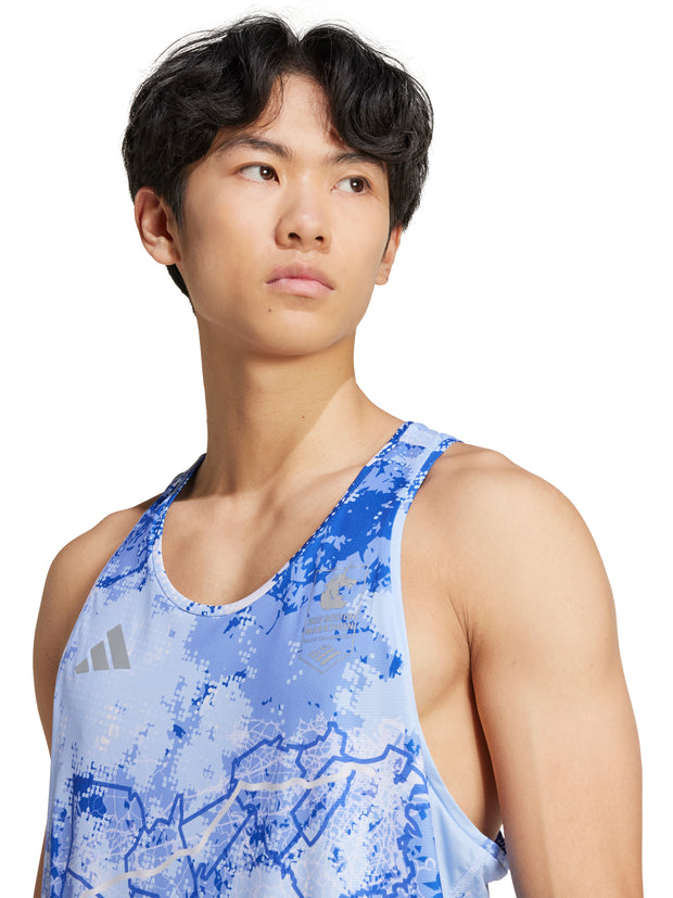 Adidas Men's Boston Marathon® 2025 Allover Print Tank Top