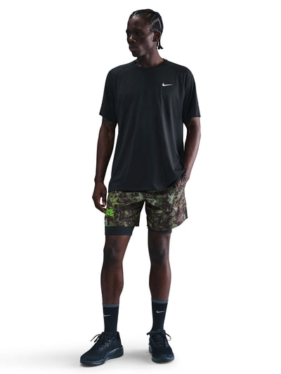 Nike Men's stride Dri-FIT 7" Brief-Lined Printed Running Shorts