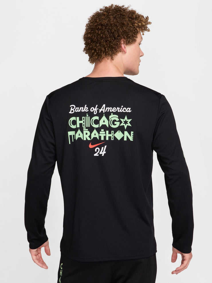 Nike Chicago Marathon Men's Miler Dri-FIT UV Long-Sleeve Running Top