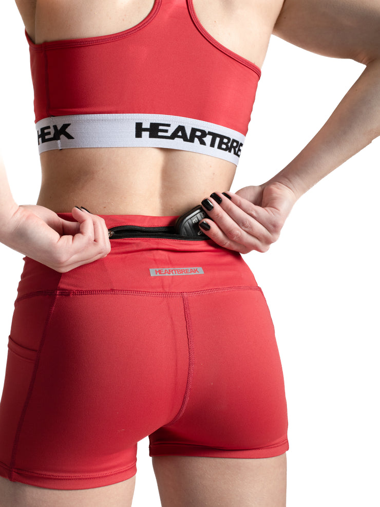 Heartbreak Women's Triple Pocket 2" Running Shorts