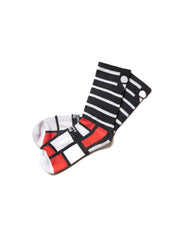 Heartbreak Midweight Crew Performance Running Socks (Striped Collection)