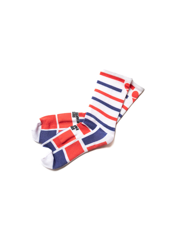 Heartbreak Midweight Crew Performance Running Socks (Striped Collection)