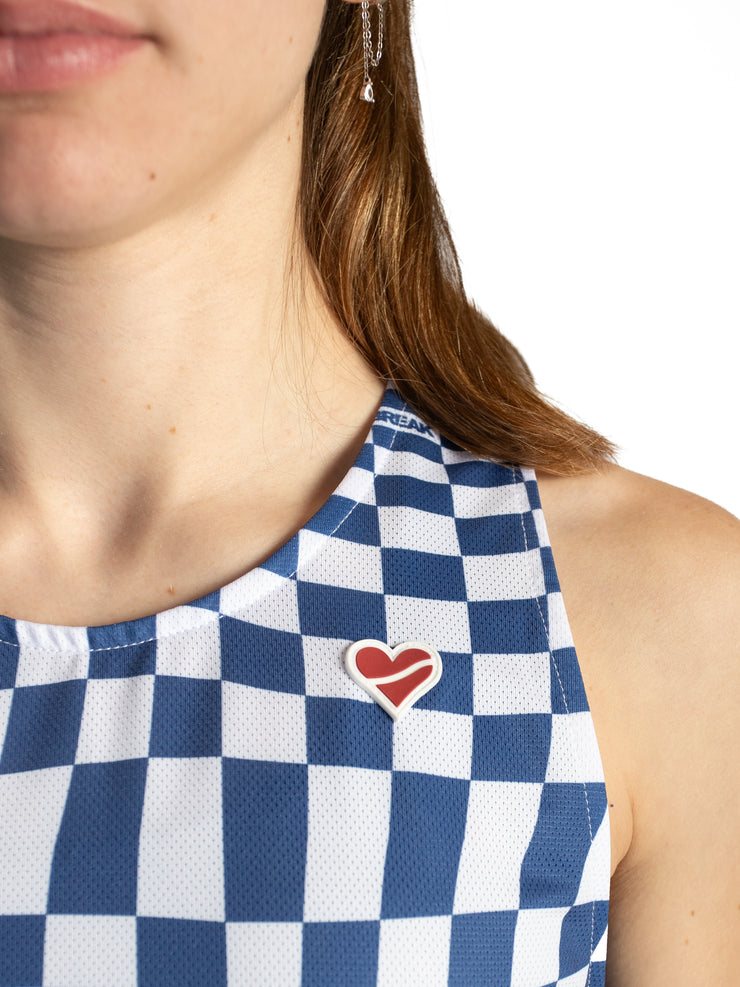 Heartbreak Women's Warped Checkerboard Crop