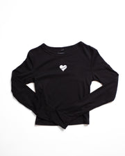 Heartbreak Women's Cropped Ribbed Long Sleeve