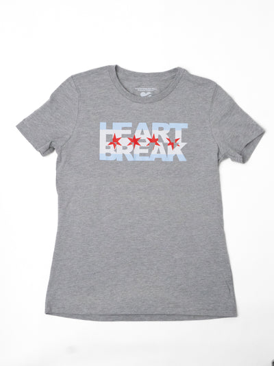 Heartbreak Women's Wordmark Chicago Flag Tee