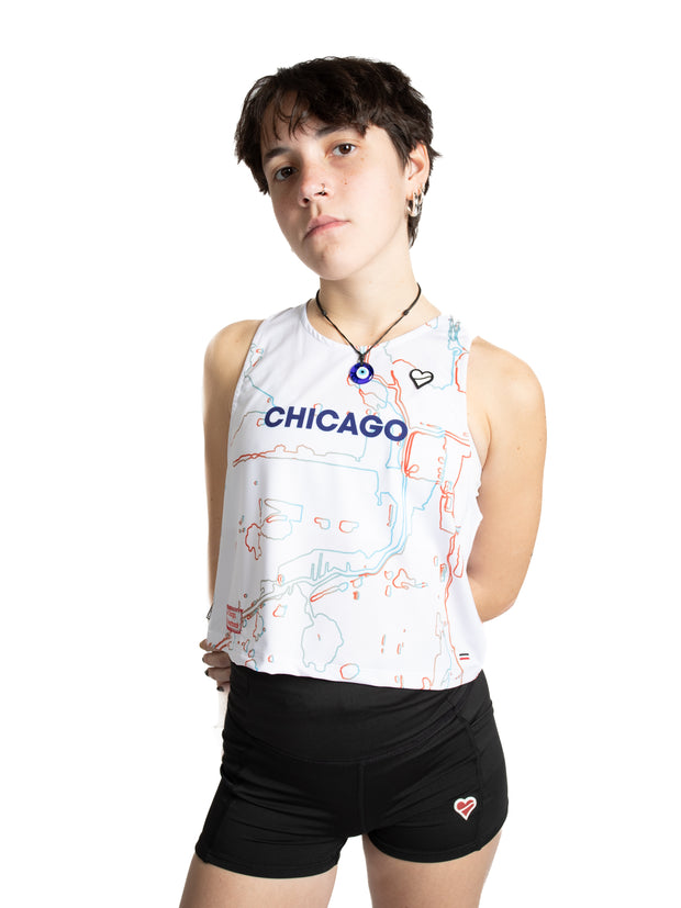 Heartbreak Women's Chicago Crop Singlet