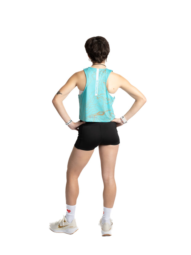 Women's New York Crop Singlet