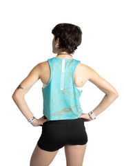 Women's New York Crop Singlet
