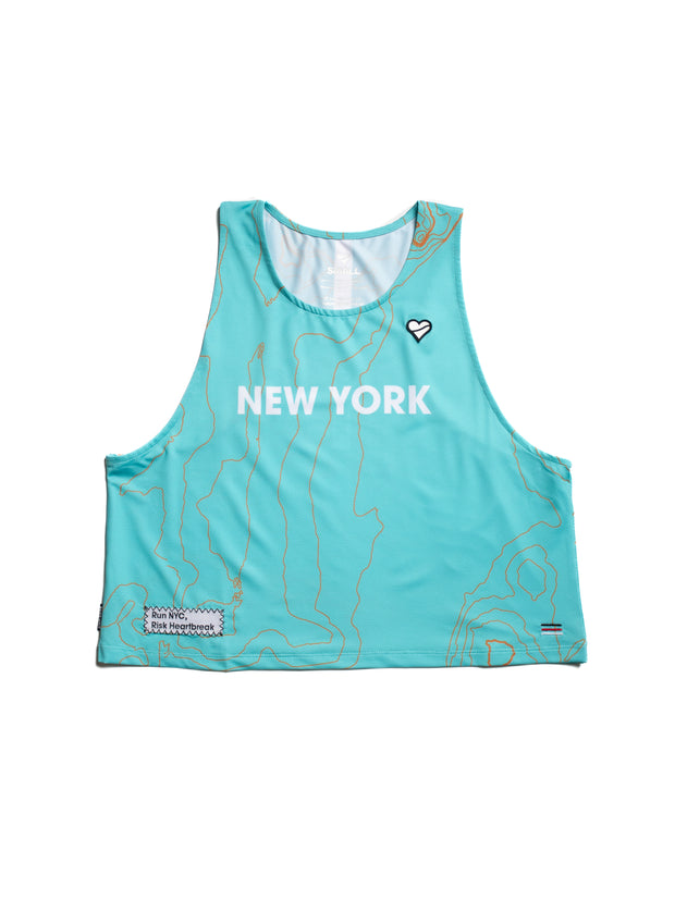 Women's New York Crop Singlet