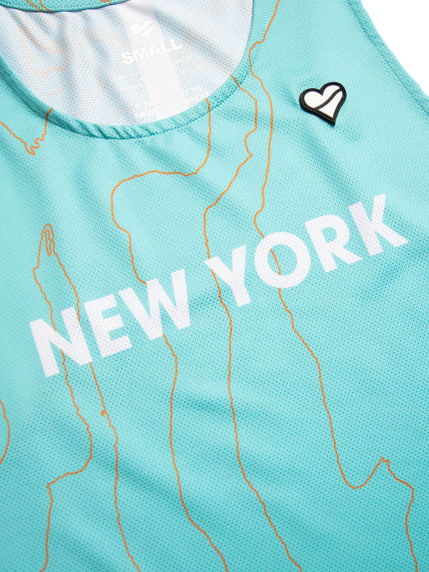 Women's New York Crop Singlet