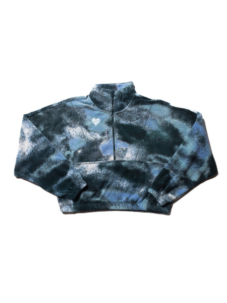 Nike Women's One Therma-FIT Oversized 1/2-Zip Fleece Printed