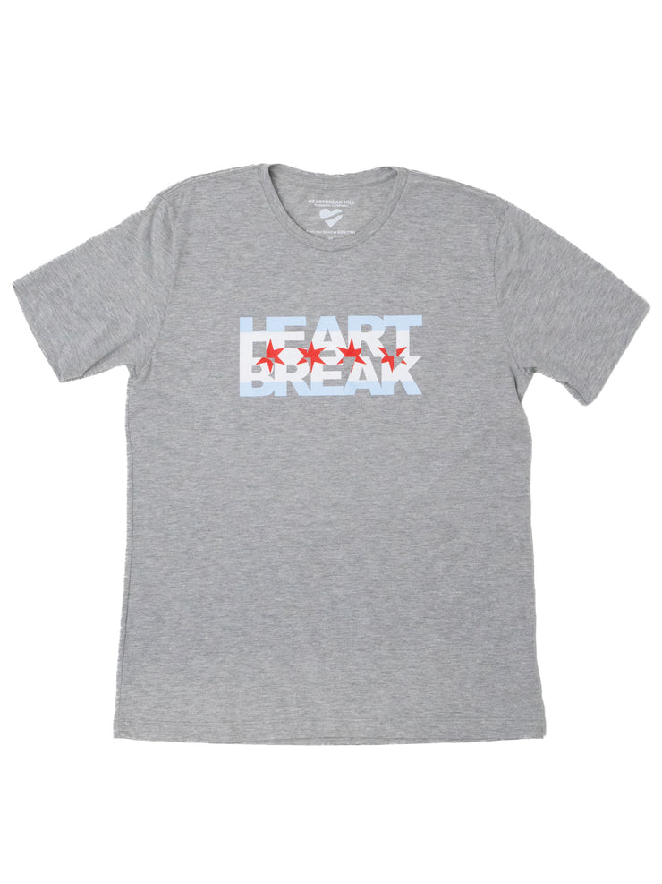 Heartbreak Wordmark Chicago Flag Tee