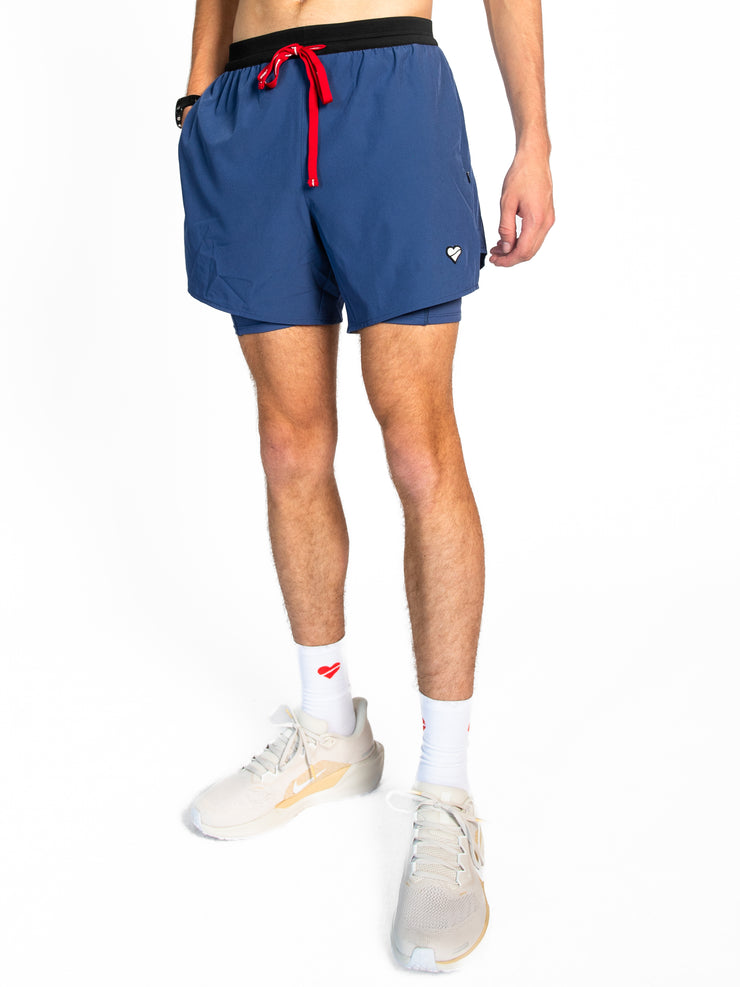 Heartbreak Men's Deerfoot 2-in-1 5" Shorts