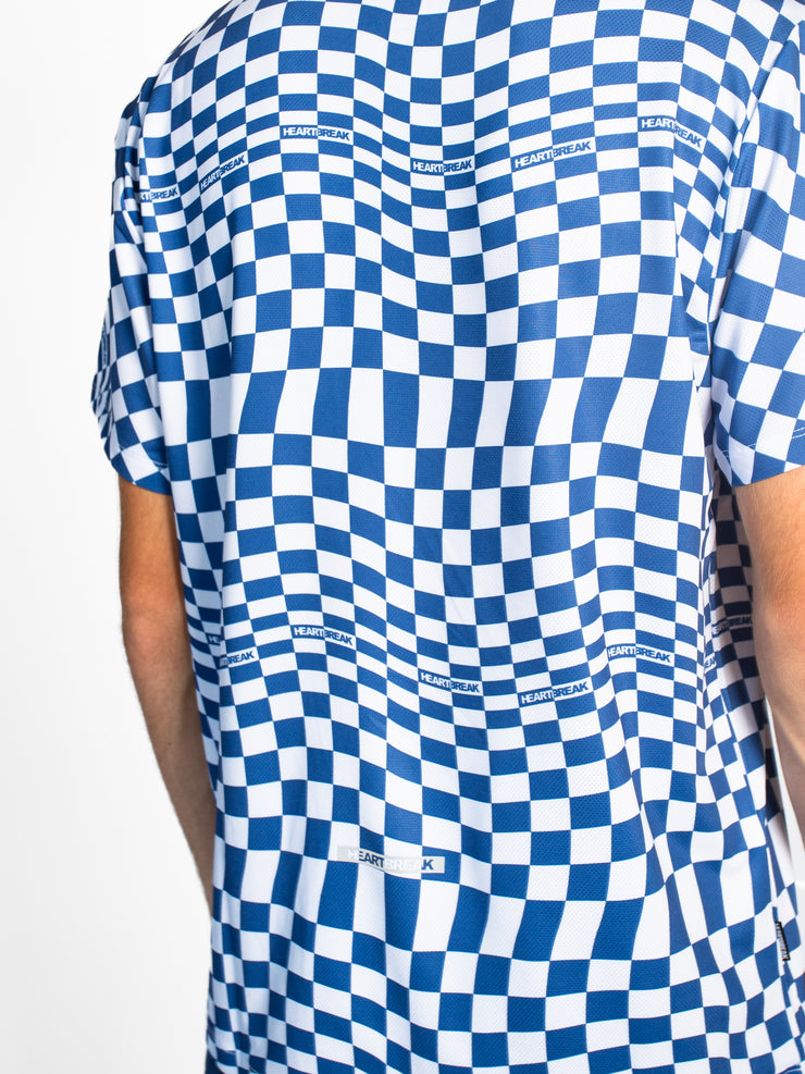 Heartbreak Men's Firehouse Warped Checkered Short Sleeve