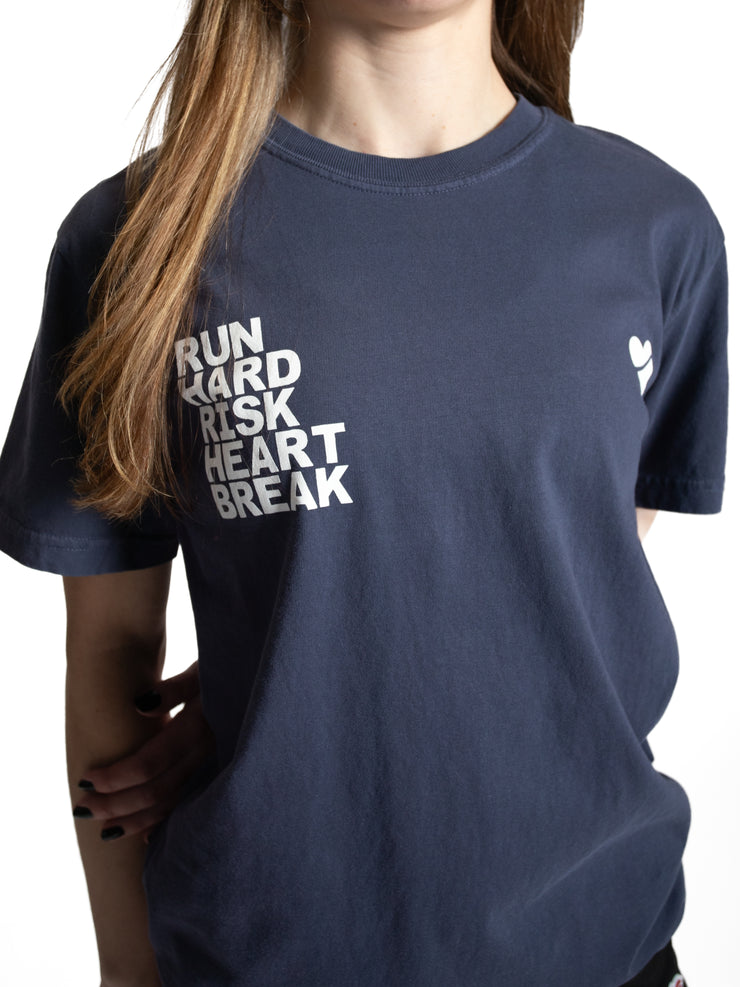 Heartbreak Run & Risk Slogan Tee