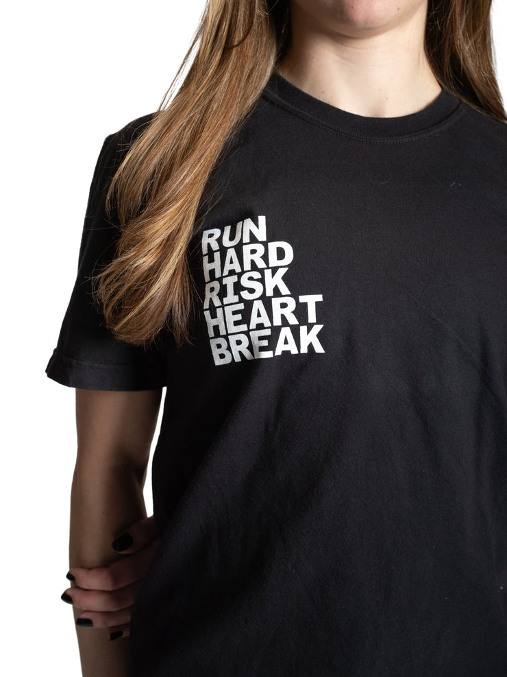 Heartbreak Run & Risk Slogan Tee