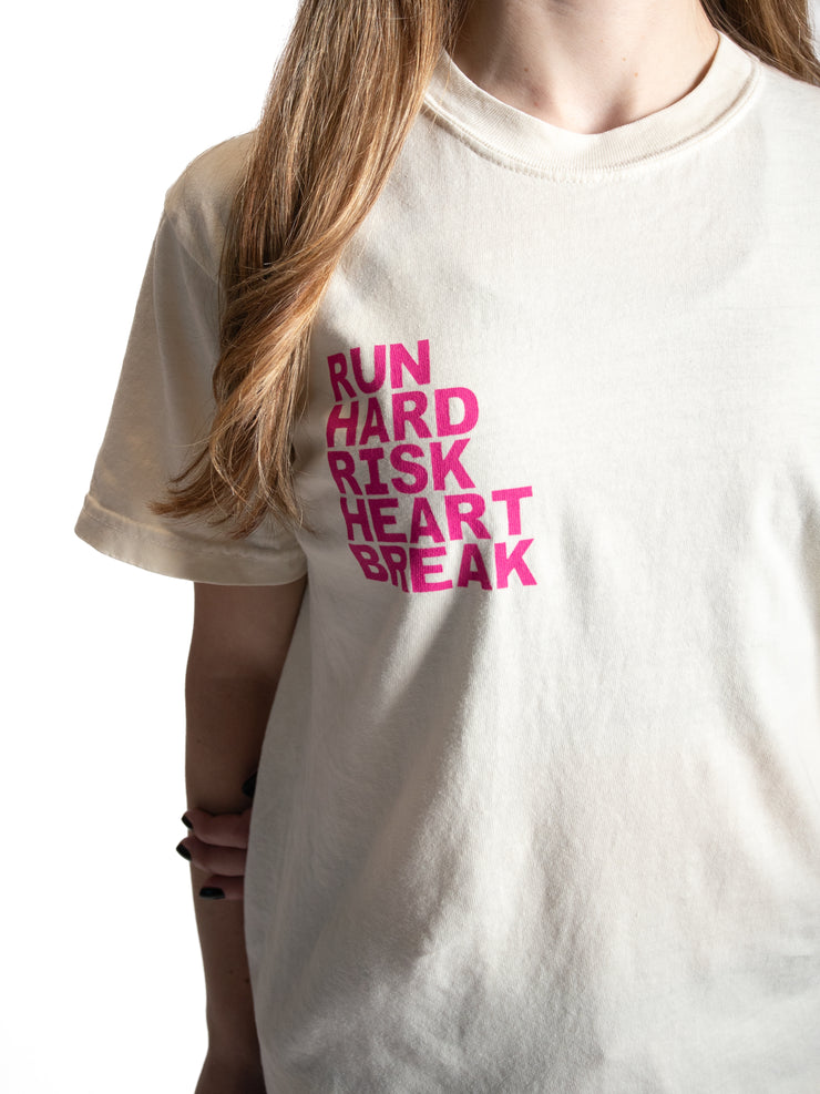 Heartbreak Run & Risk Slogan Tee