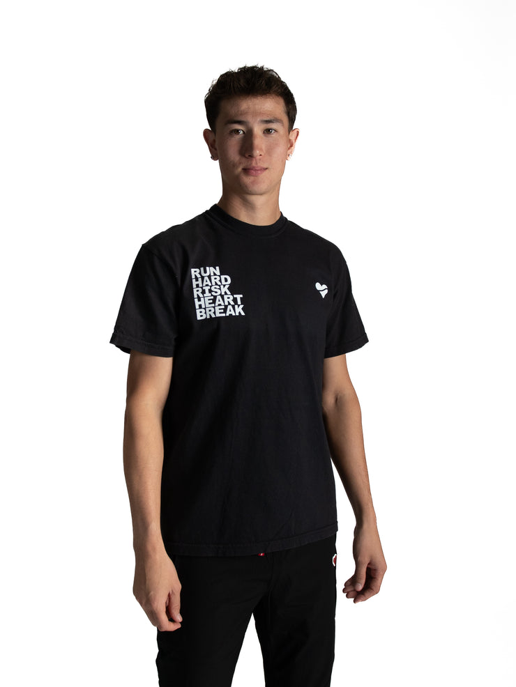 Heartbreak Run & Risk Slogan Tee