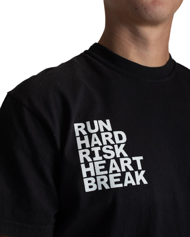 Heartbreak Run & Risk Slogan Tee