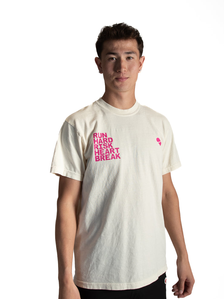 Heartbreak Run & Risk Slogan Tee