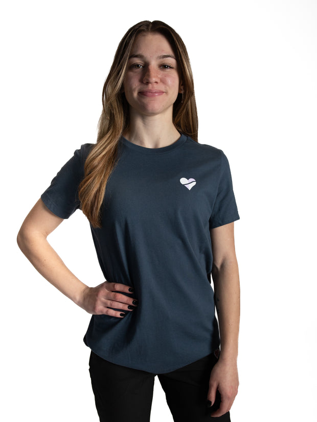 Heartbreak Women's Small Battleshield Heart Logo Tee