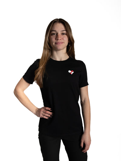 Heartbreak Women's Small Battleshield Heart Logo Tee