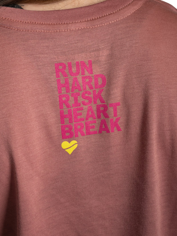 Heartbreak Run & Risk Flowy Cropped Tee