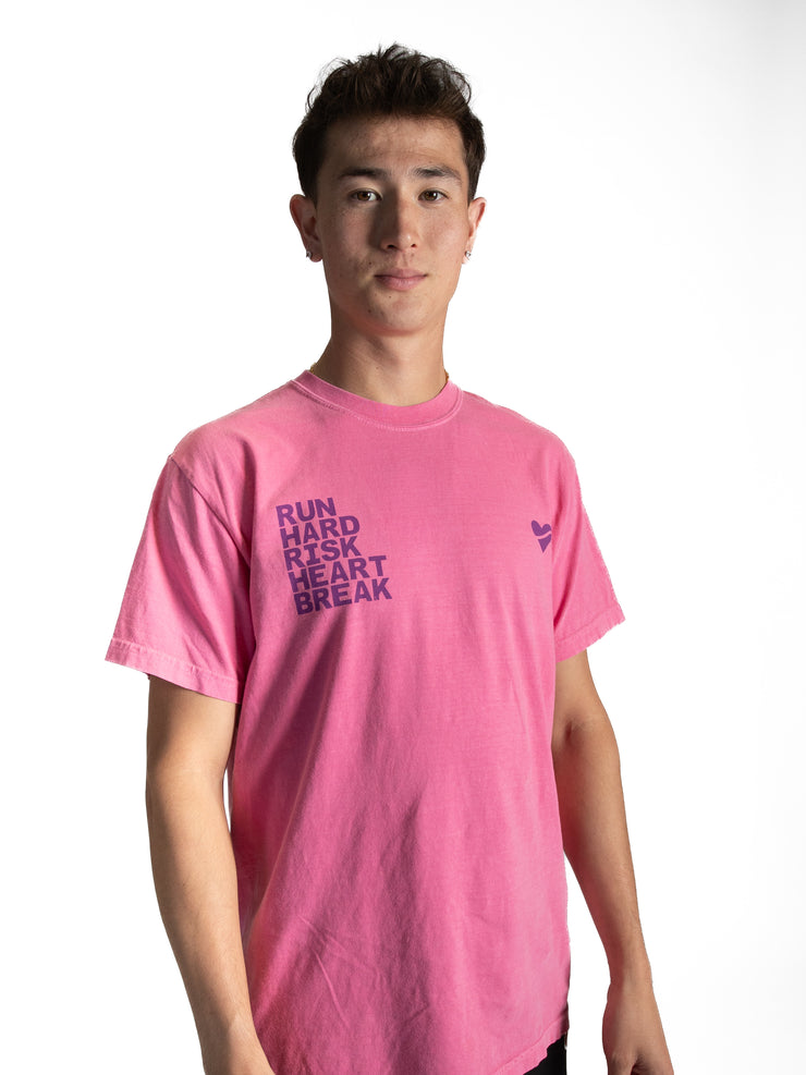 Heartbreak Run & Risk Slogan Tee