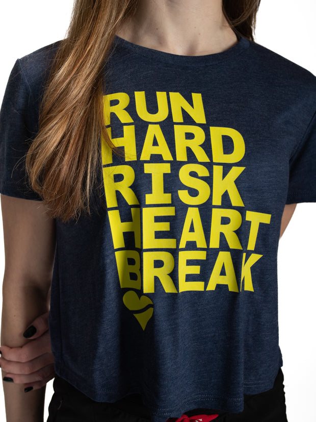 Heartbreak Run & Risk Flowy Cropped Tee