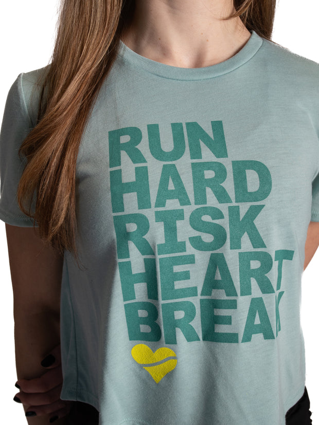 Heartbreak Run & Risk Flowy Cropped Tee