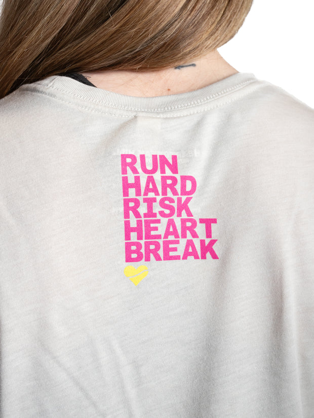 Heartbreak Run & Risk Flowy Cropped Tee