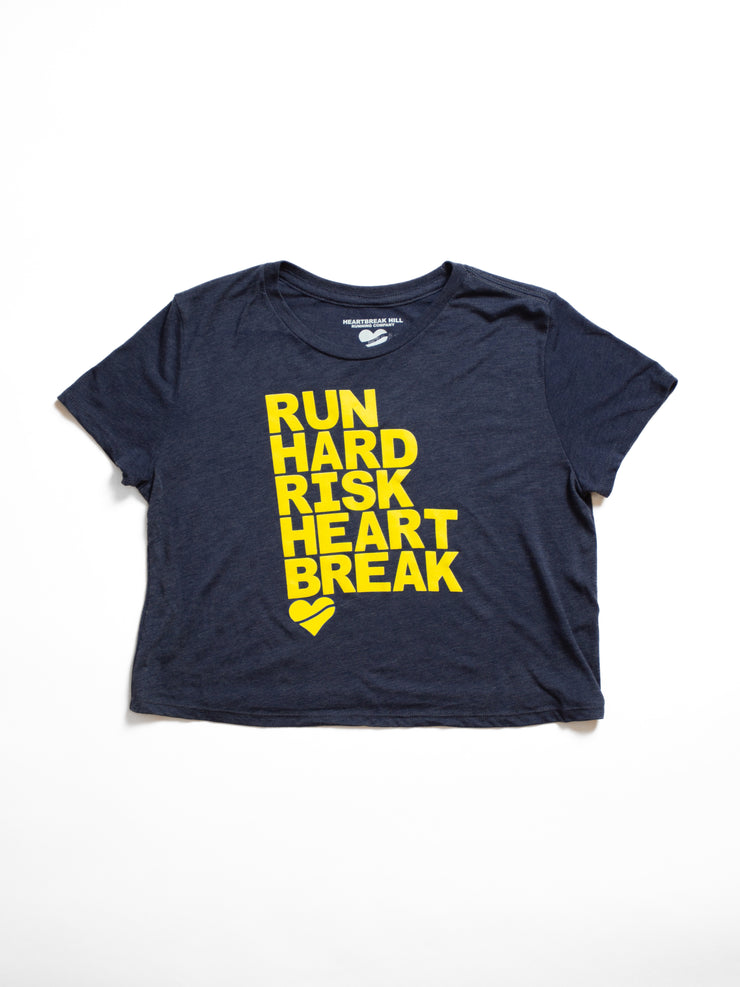 Heartbreak Run & Risk Flowy Cropped Tee