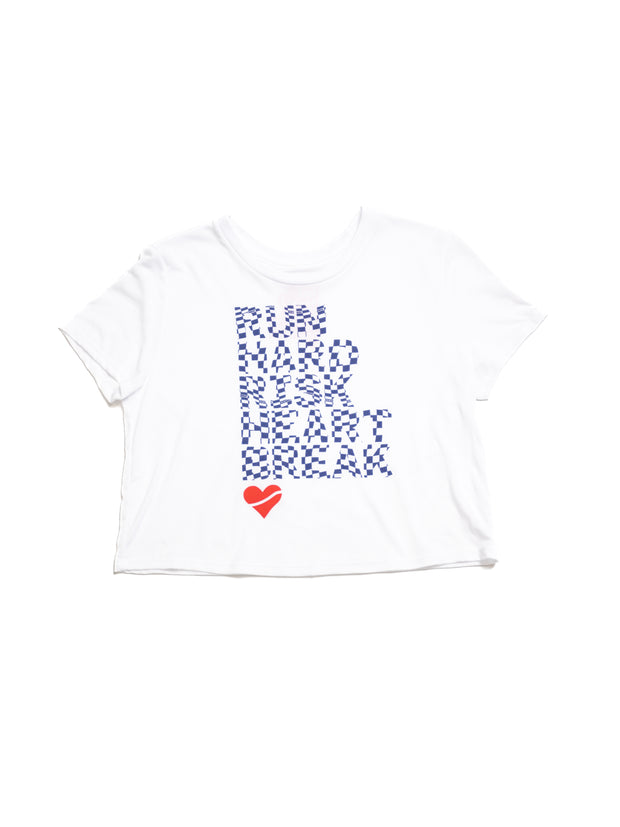 Heartbreak Run & Risk Flowy Cropped Tee