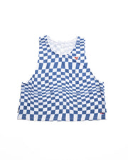 Heartbreak Women's Warped Checkerboard Crop