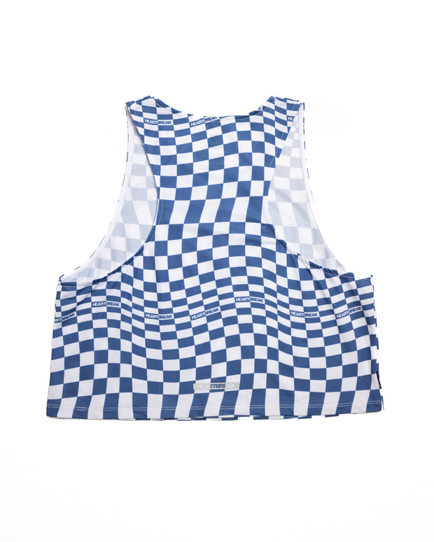 Heartbreak Women's Warped Checkerboard Crop