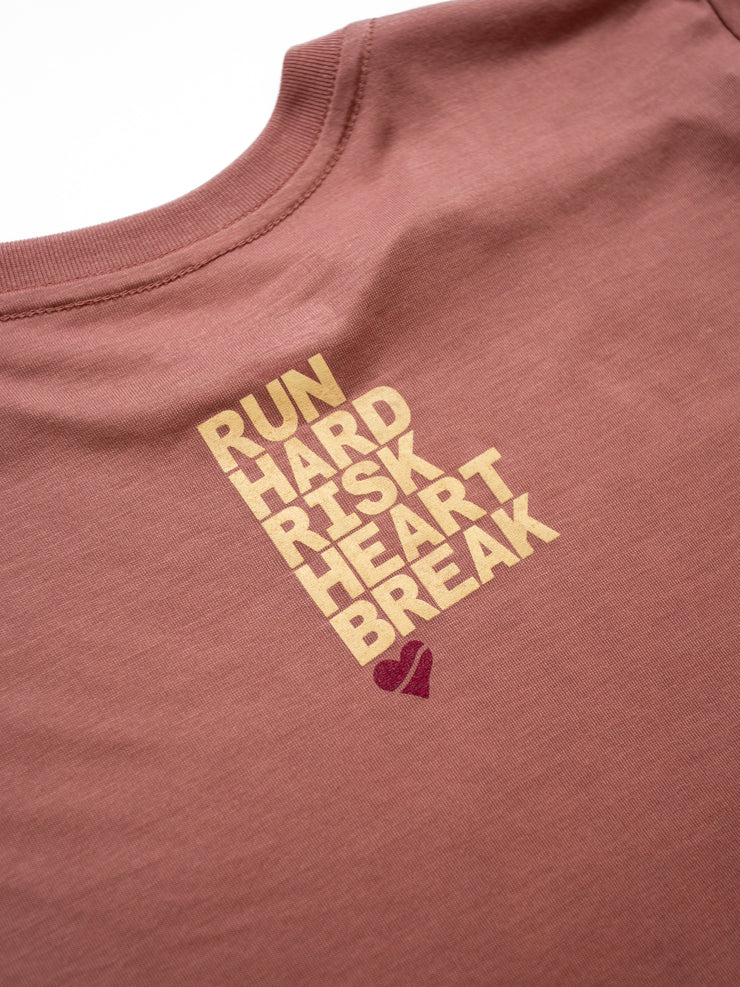 Heartbreak Run & Risk Flowy Cropped Tee