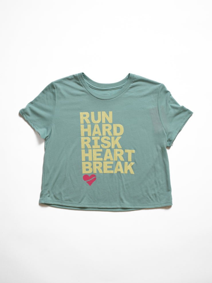 Heartbreak Run & Risk Flowy Cropped Tee