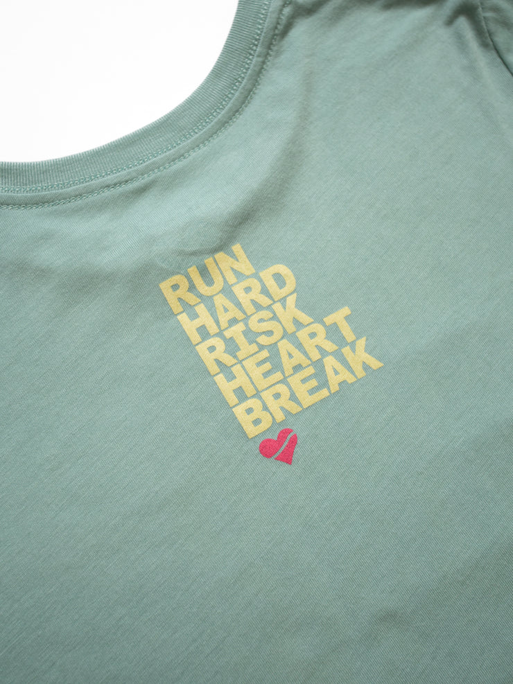 Heartbreak Run & Risk Flowy Cropped Tee