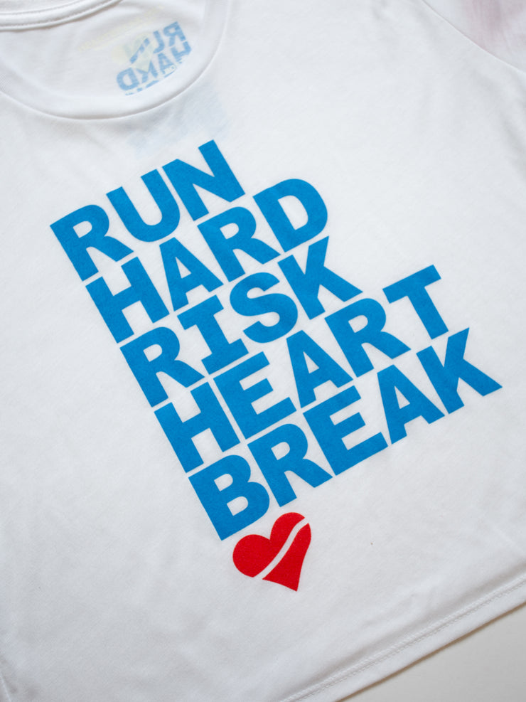 Heartbreak Run & Risk Flowy Cropped Tee