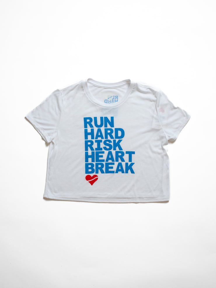 Heartbreak Run & Risk Flowy Cropped Tee