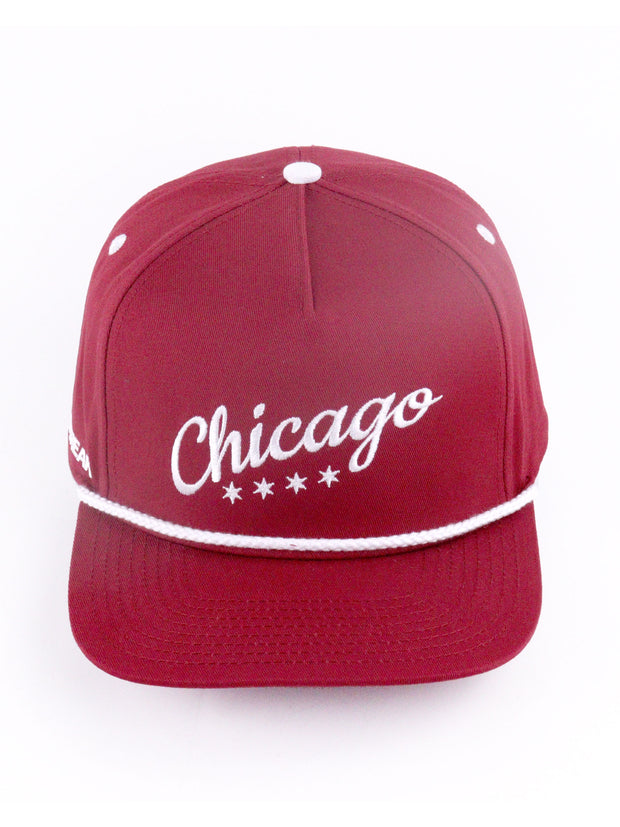 Heartbreak Chicago Script Snapback Hat