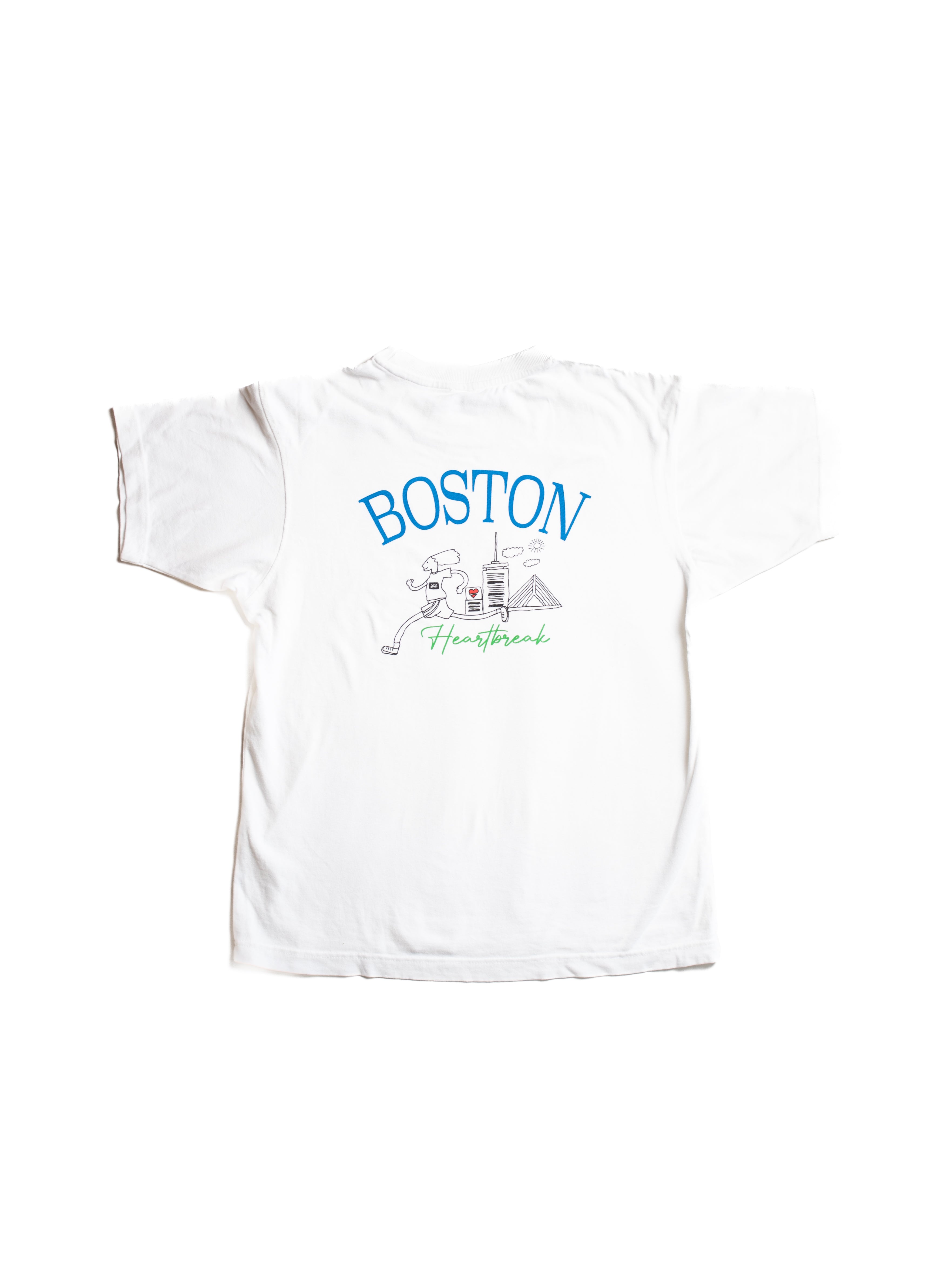Heartbreak Boston Back Skyline Tee – Heartbreak Hill Running Company