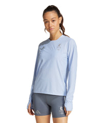 Adidas Women's Boston Marathon® 2025 Own the Run Long Sleeve Tee