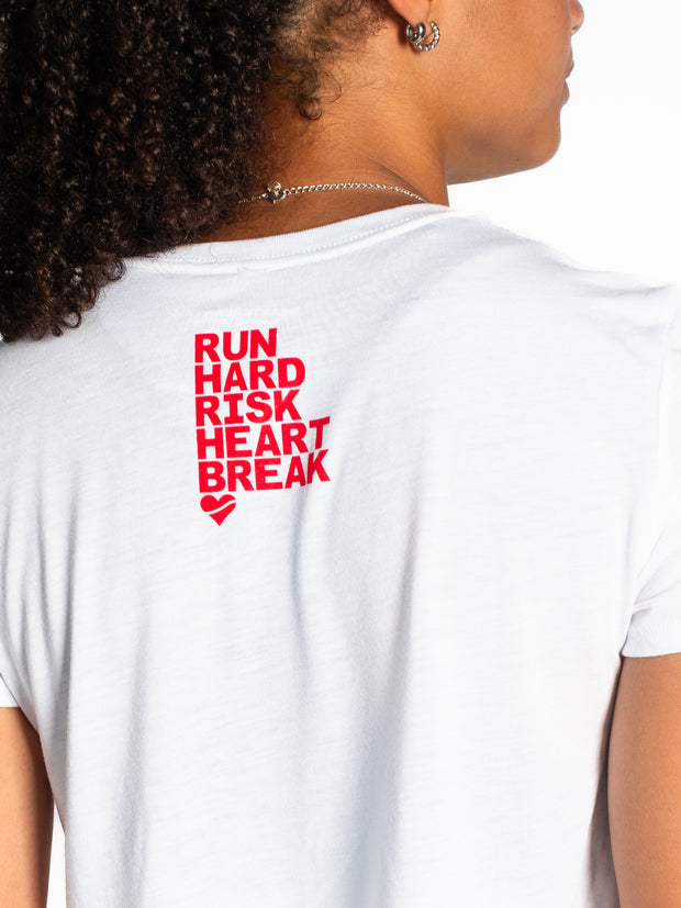 Heartbreak Run & Risk Flowy Cropped Tee