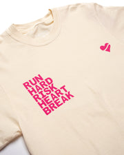 Heartbreak Run & Risk Slogan Tee