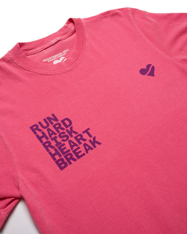 Heartbreak Run & Risk Slogan Tee