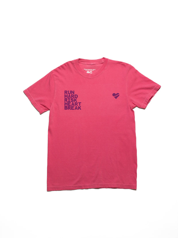 Heartbreak Run & Risk Slogan Tee